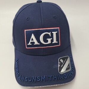 American Gunsmithing Institute Hat Adjustable Blue AGI Logo Casual Cotton Men